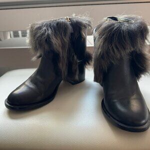 Jerome C. Rousseau, leather fur boots